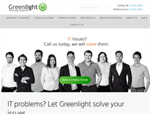 Tablet Screenshot of greenlight-itc.com